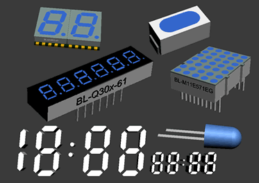 product image - led segment | 0.5 inch single digit-0.52 inch single seven segment led display