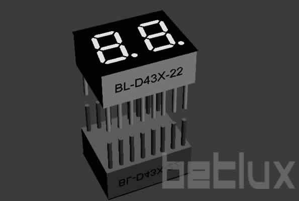 LED seven segment display | double digit | 0.43