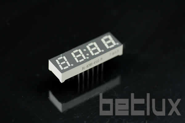 7 Segment LED - Four Digit White 0.28