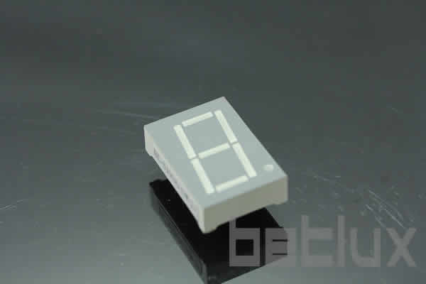7 Segment white LED - single digit 1.0 inch