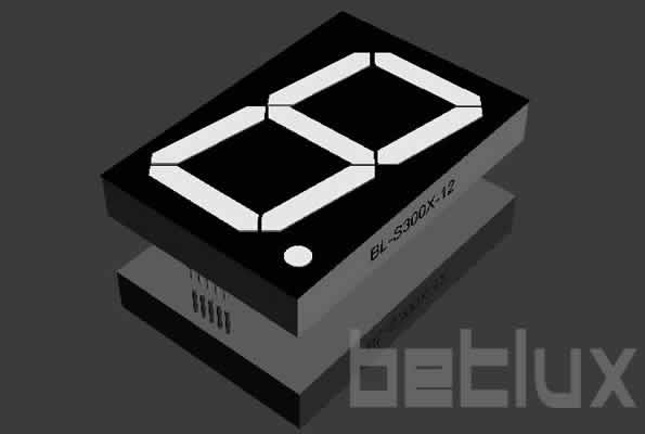 LED display 7 segment | 3 inch blue